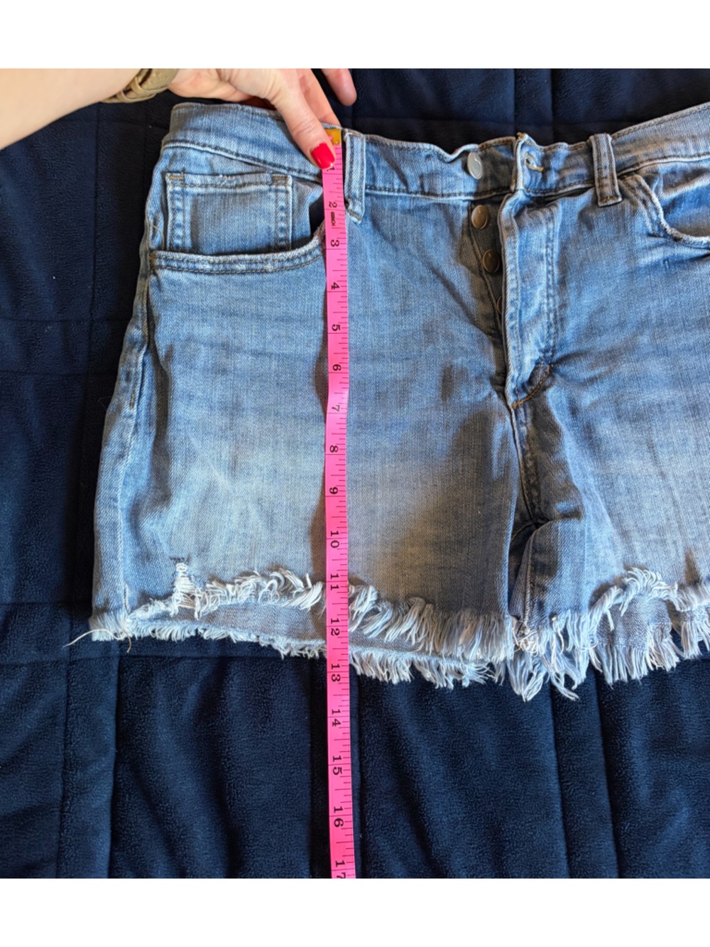 Joe's Jeans Light Blue Distressed Denim Shorts